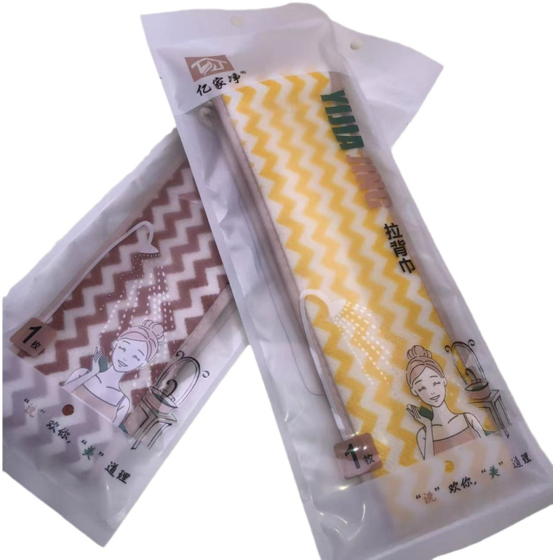 拉背澡巾实物展示